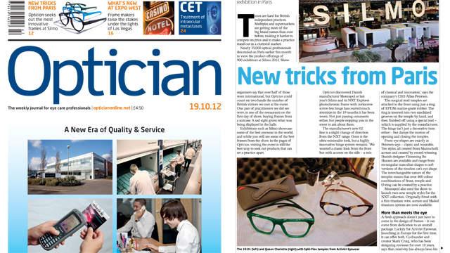 Press: Optician Magazine (United Kingdom) OPT_191012_301