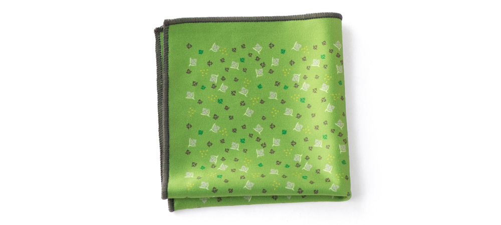 hanky_floral_green